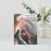 Cat Paw High-Five Briefkaart (Staand voorkant)