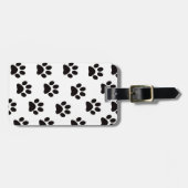 Cat Paw Prints Bagagelabel