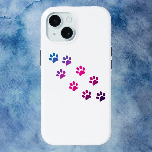 Cat Paw Prints Roze Blauw Paarse