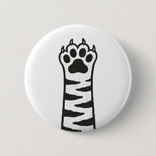 Cat Paw Ronde Button 5,7 Cm