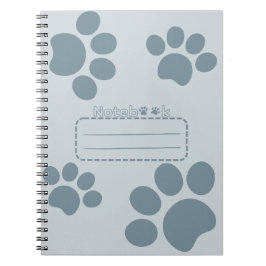 Cat Paws Bluegray Journal notitieboek