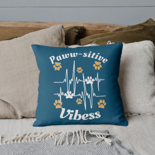 Cat Paws Vibes knuffels op Schattige Modern Funny Kussen