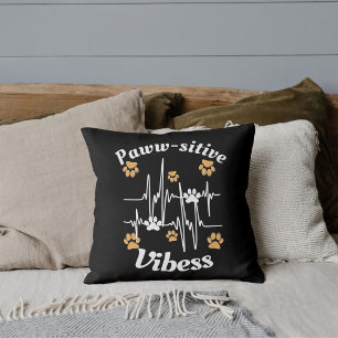 Cat Paws Vibes knuffels op Schattige Modern Funny Kussen