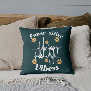Cat Paws Vibes knuffels op Schattige Modern Funny Kussen