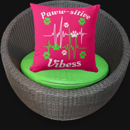 Cat Paws Vibes knuffels op Schattige Modern Funny  Kussen