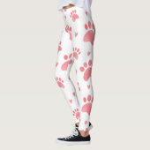 Cat Paws Waterverf Patroon Leggings (Links)