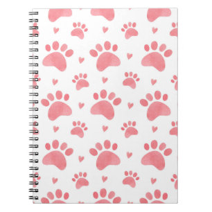 Cat Paws Waterverf Patroon Notitieboek