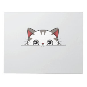 Cat Peeking Schattige Schattig Funny Animal Cartoo Notitieblok