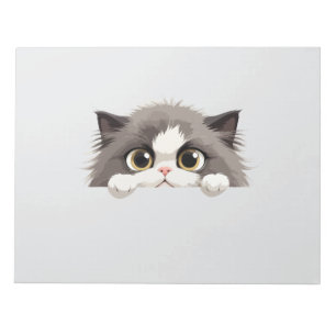 Cat Peeking Schattige Schattig Funny Animal Cartoo Notitieblok