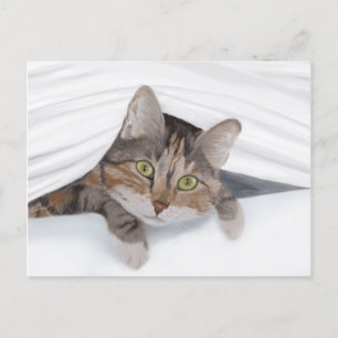 Cat Peking Out JW Briefkaart