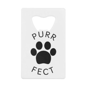 Cat Perfect Spint Paw Print Kredietkaart Flessenopener