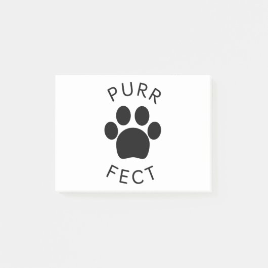 Cat Perfect Spint Paw Print Post-it® Notes (Voorkant)