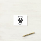 Cat Perfect Spint Paw Print Post-it® Notes (Op bureau)