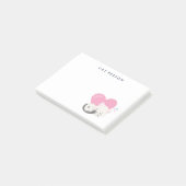 Cat Persbericht Cute White Kitty Cat Slapen Post-it® Notes (Schuin)