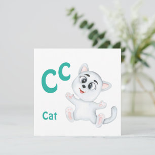 Cat personaliseer ABC: Letter C - Jouw namen toevo