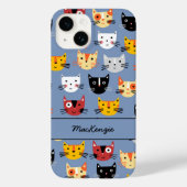 Cat Personalized Patroon Case-Mate iPhone Case (Achterkant)