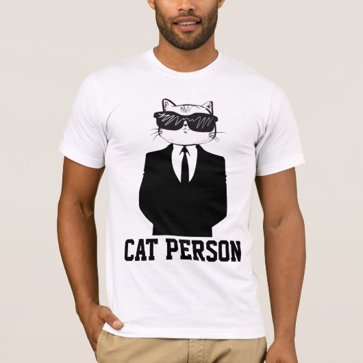 CAT PERSONNE Funny T-shirts (Devant)