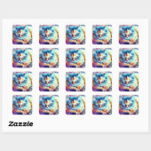 Cat persoonlijke sticker (Vel)