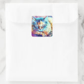 Cat persoonlijke sticker (Tas)