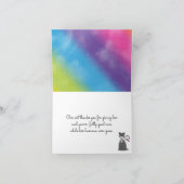 Cat Pet Care Hartelijk dank Bedankkaart (Binnen)