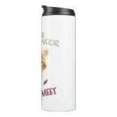 Cat Pet Cuttest Trouble Maker Leuk Schattig Grappi Thermosbeker (Geroteerd rechts)