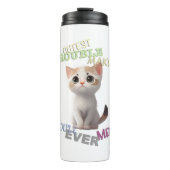 Cat Pet Cuttest Trouble Maker Leuk Schattig Grappi Thermosbeker (Voorkant)