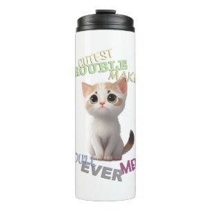 Cat Pet Cuttest Trouble Maker Leuk Schattig Grappi Thermosbeker