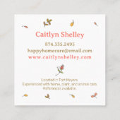 Cat Pet en Home Sitting Visitekaartje (Achterkant)