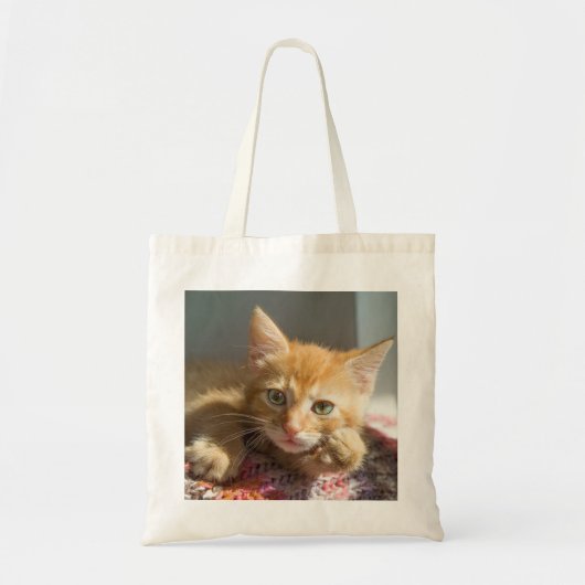 CAT-PET-FOTO NAAR TAS, PERSONEELSEL-CANVAS TAS (Voorkant)