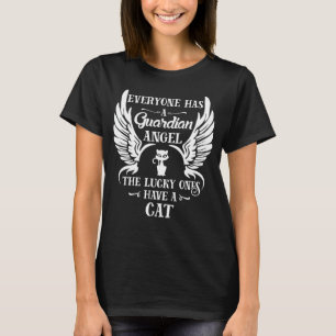 Cat pet guardian angel t-shirt