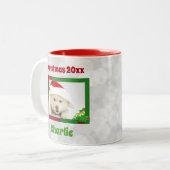 Cat Pet Photo Keepomwille Cute Kerstmis Tweekleurige Koffiemok (Voorkant links)