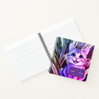 Cat Pets Animal Spiral Notebook Notitieboek