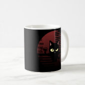 Cat Pew Pew Madafaca Crazy Cat Funny Graph Koffiemok (Voorkant rechts)