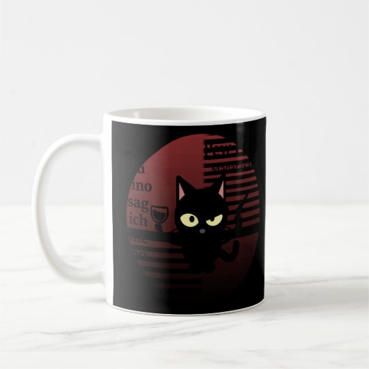 Cat Pew Pew Madafaca Crazy Cat Funny Graph Koffiemok (Links)