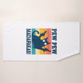 Cat Pew Pew Madafakas Crazy Cat Gun (Serviette de bain)