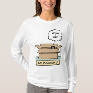Cat Philosophy - Dames lange hoes T-shirt