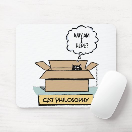 Cat Philosophy Mousepad Muismat (Met muis)