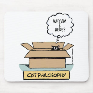 Cat Philosophy Mousepad Muismat