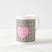 Cat Photo pattern Heart Name Specialty Mug (Devant droit)