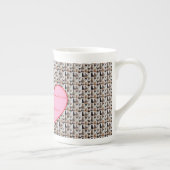 Cat Photo pattern Heart Name Specialty Mug (Droite)