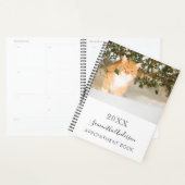 Cat photo personnalisée blanc noir (Devant avec enveloppe)