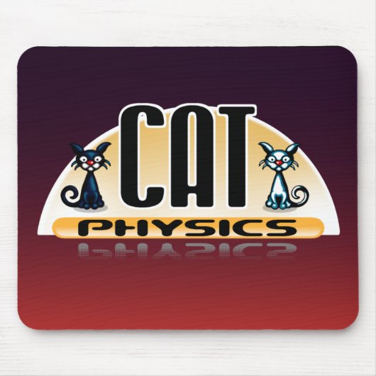 Cat Physics Mousepad Muismat (Voorkant)