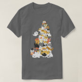 cat pile  t-shirt (Design voorkant)