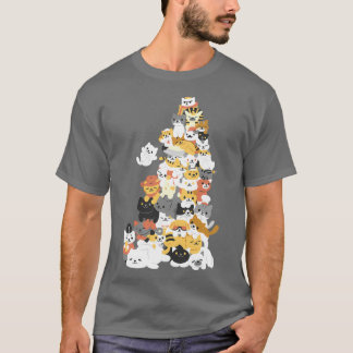 cat pile  t-shirt