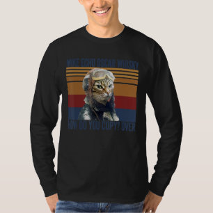 Cat Pilot Mike Echo Oscar Whisky Costume Gift T-shirt
