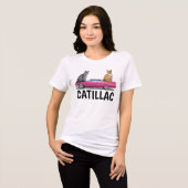CAT PINK CATILLAC CLASSIC CAR T-SHIRTS (Recto plein)