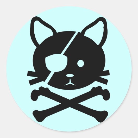Cat Pirate Sticker (Voorkant)
