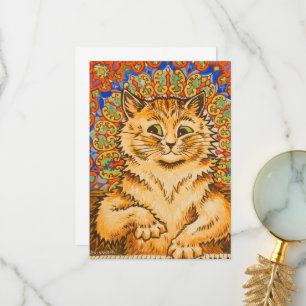 Cat Playing a Piano by Louis Wai Bedankkaart