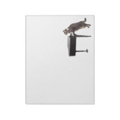 Cat Playing Piano Notitieblok (Gedraaid)