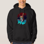 Cat Playing Pool Billiards in Lounge Cool Cats 1 Hoodie (Voorkant)